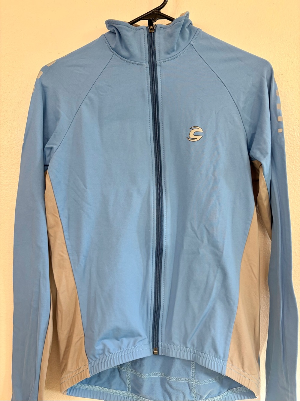 Women’s Blue Cannondale Cycling Jacket, Size Medium